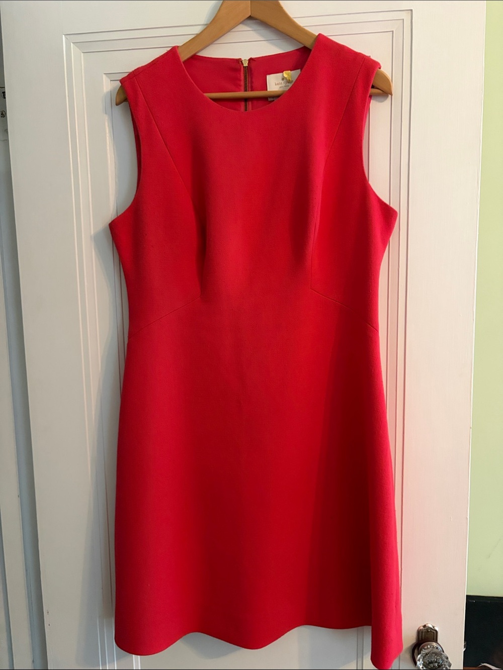Vintage Kate Spade Sleeveless Bright Red/Deep Pink Sheath Dress